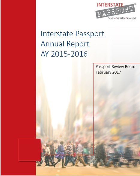 Cover art for Interstate Passport Annual Report 2015-2016