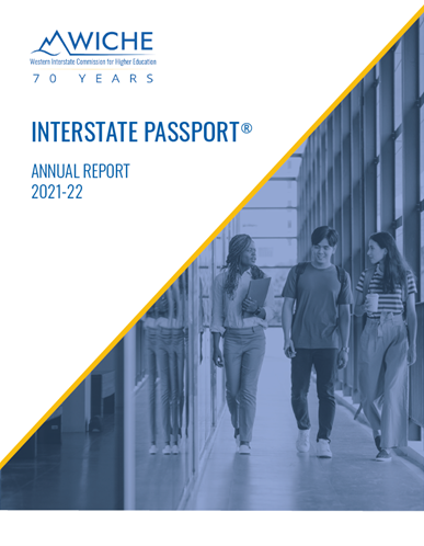 Cover art for Interstate Passport Annual Report 2021-2022